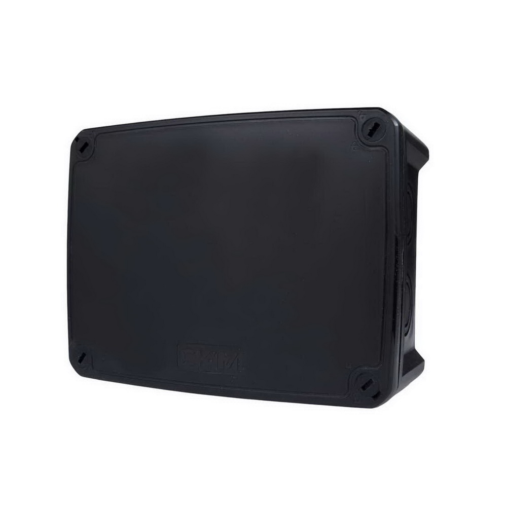 Коробка розподільча    СКІМ 163х123х68 (KH160B) без отвор чорна ІР67