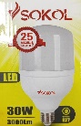 LED лампа Т80 20W 220В E27 6500К, SOKOL