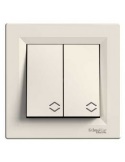 EPH0400123 вимикач 1кл. прох. крем Schneider ASFORA