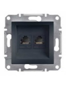 EPH0600171 вимикач 2кл. прох. антрацит Schneider ASFORA