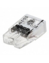 Клема COMPACT для розпод коробок 2X2,5, прозора/біла, без пасти,2273-202,  WAGO(100)
