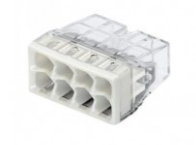 Клема COMPACT для розпод коробок 8X2,5, прозора/сіра з пастою , 2273-248,  WAGO