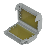 Волозахисний IPX8 бокс MW4032 33.6x46x17.8mm з ізолюючим гелем для клем (PCT-413), сірий, TM SOKOL (30)