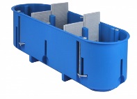 Коробка поліамід 960°С не горюча д/гіпсокартону глибока потрійна SIMET MULTIBOX P3*60D