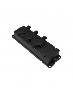 BY10-105 1*16 A Розетка потрійна BYES (каучук) IP44