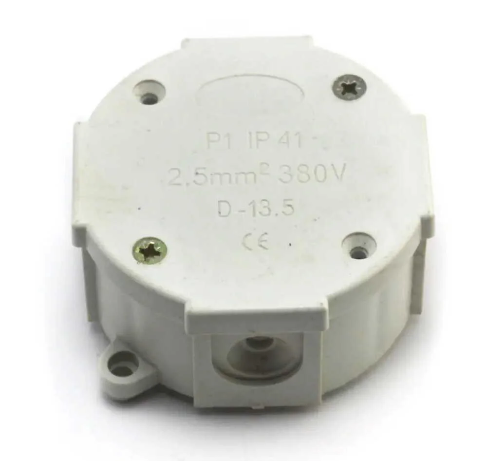 Коробка розподільча Р-1 80x80х40 з клемами кругла Фаберпласт IP 41 ( 013 )
