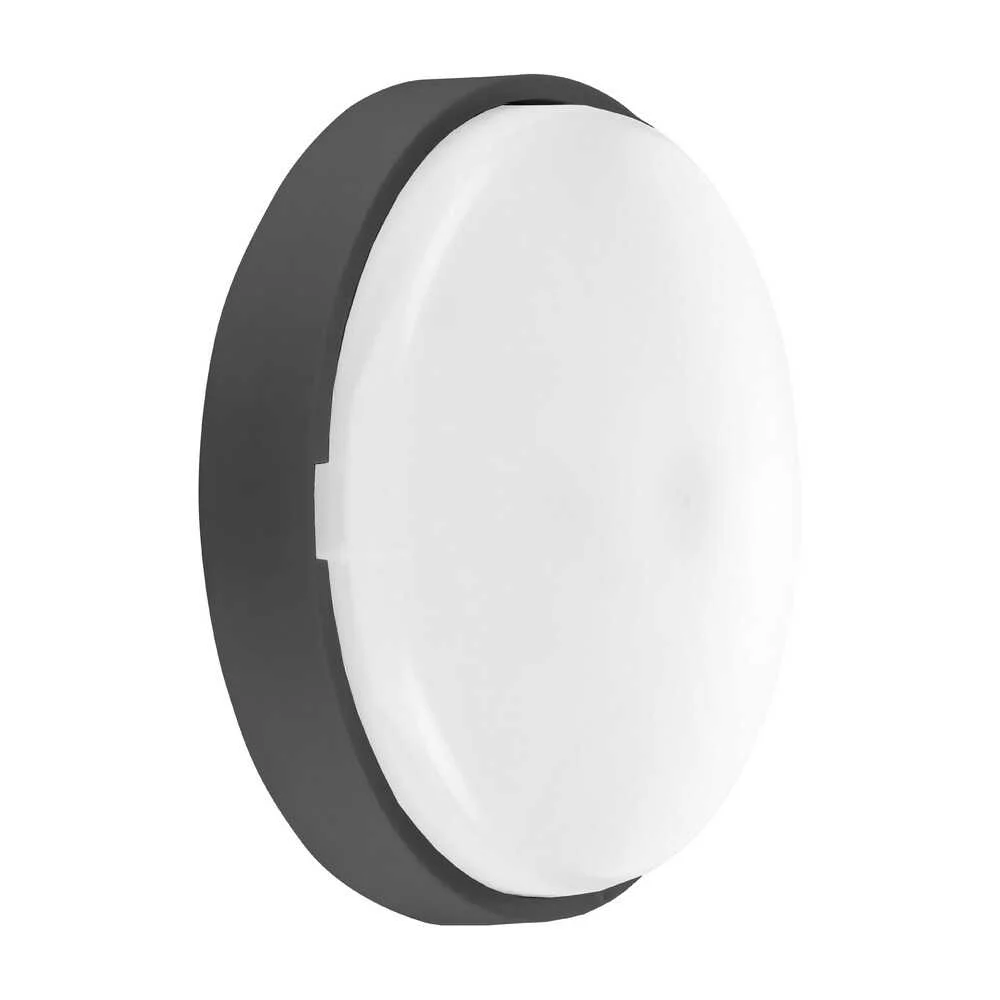 Світильник LED PiN ДББ Дельта 22W 5000K IP44 антрацит з датчиком ( 116228 )