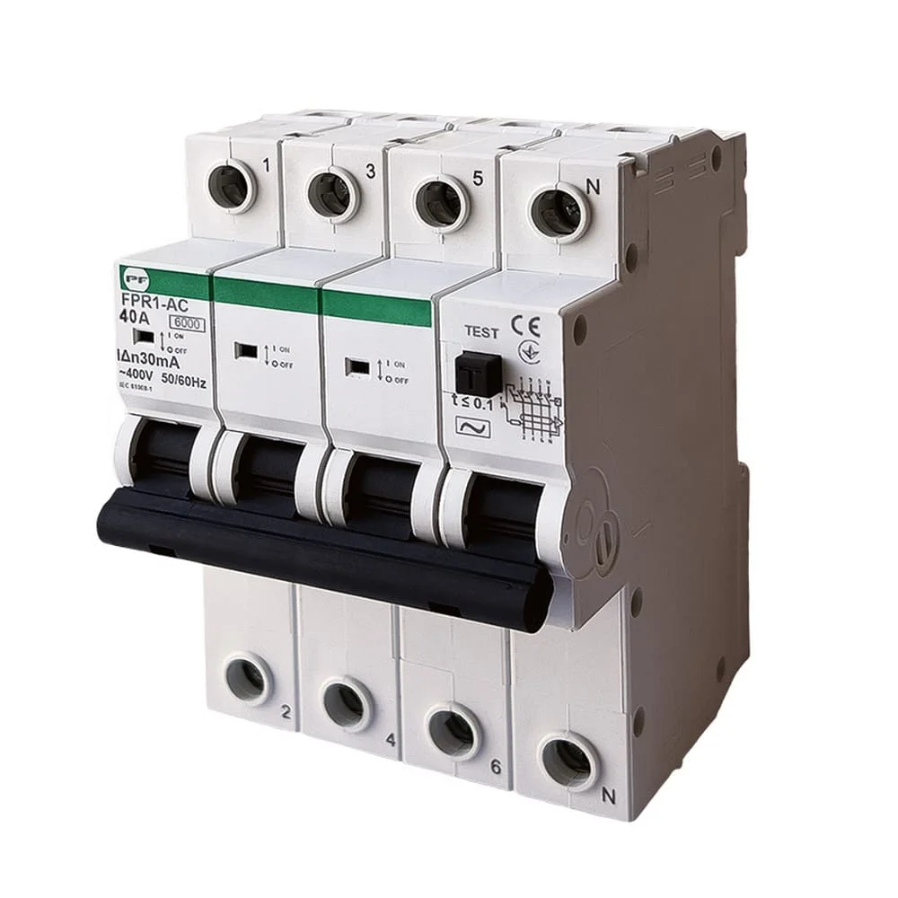 Реле захисного відключення FPR1-AC 4/40А 30 мА Промфактор ( FPR14040030AC )