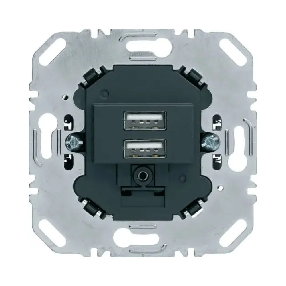 Механізм розетки Berker Qx USB 2-а антрацит ( 260205 )