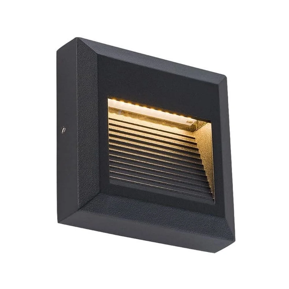 Світильник LED вуличний Nowodvorski Sidewal 1x3W 3000K 100Lm IP54 чорний ( 8148 )