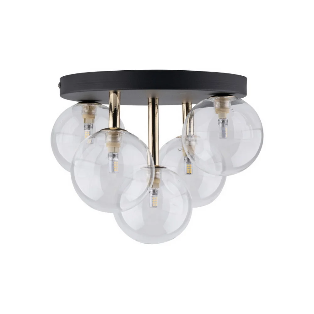 Світильник стельовий TK-lighting NILOS G9 5х6Вт IP20 чорно-золотий ( 758 )
