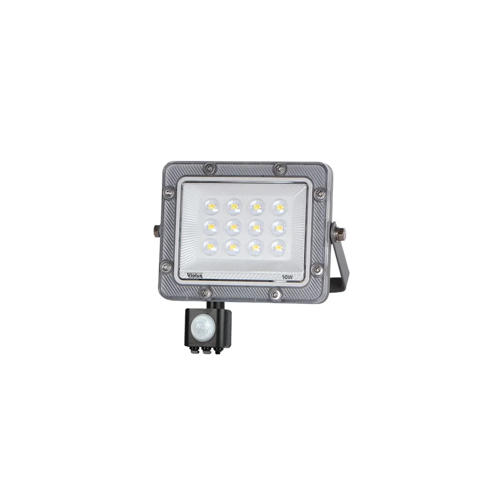 Прожектор LED Violux CARBON-S 10W 5000K 1000lm IP65 з датчиком ( 400202 )