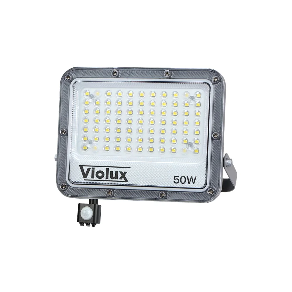 Прожектор LED Violux CARBON-S 50W 5000K 6000lm IP65 з датчиком ( 400232 )