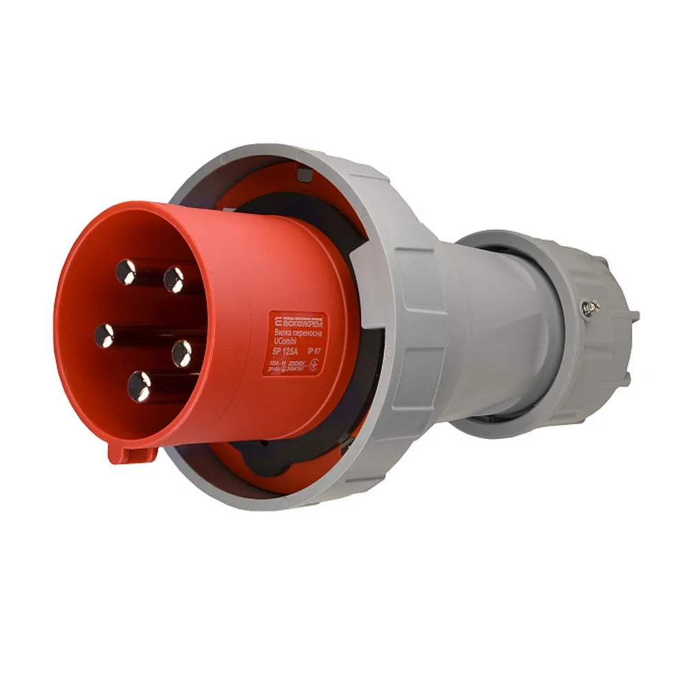 Вилка трифазна АСКО 125А/5 UCombi IP67 ( A0080010117 )