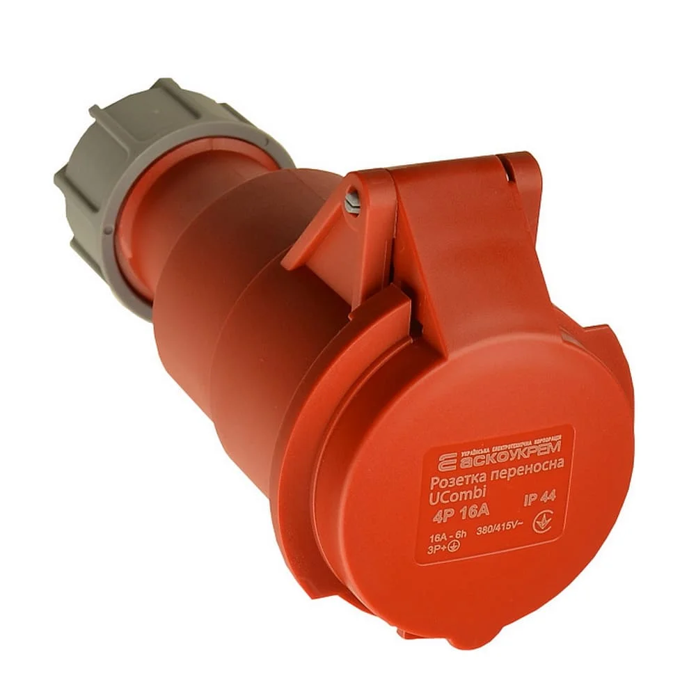Розетка трифазна АСКО 16А/4 UCombi IP44 ( A0080010123 )