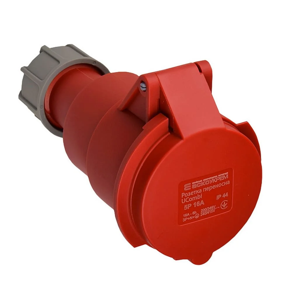 Розетка трифазна АСКО 16А/5 UCombi IP44 ( A0080010129 )