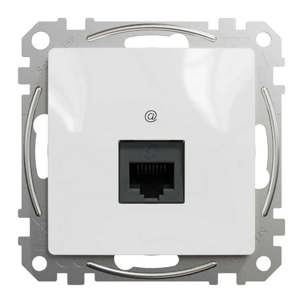 Розетка Schneider Sedna Design біла комп'ютерна RJ45 Cat. 6 UTP ( SDD111461 )