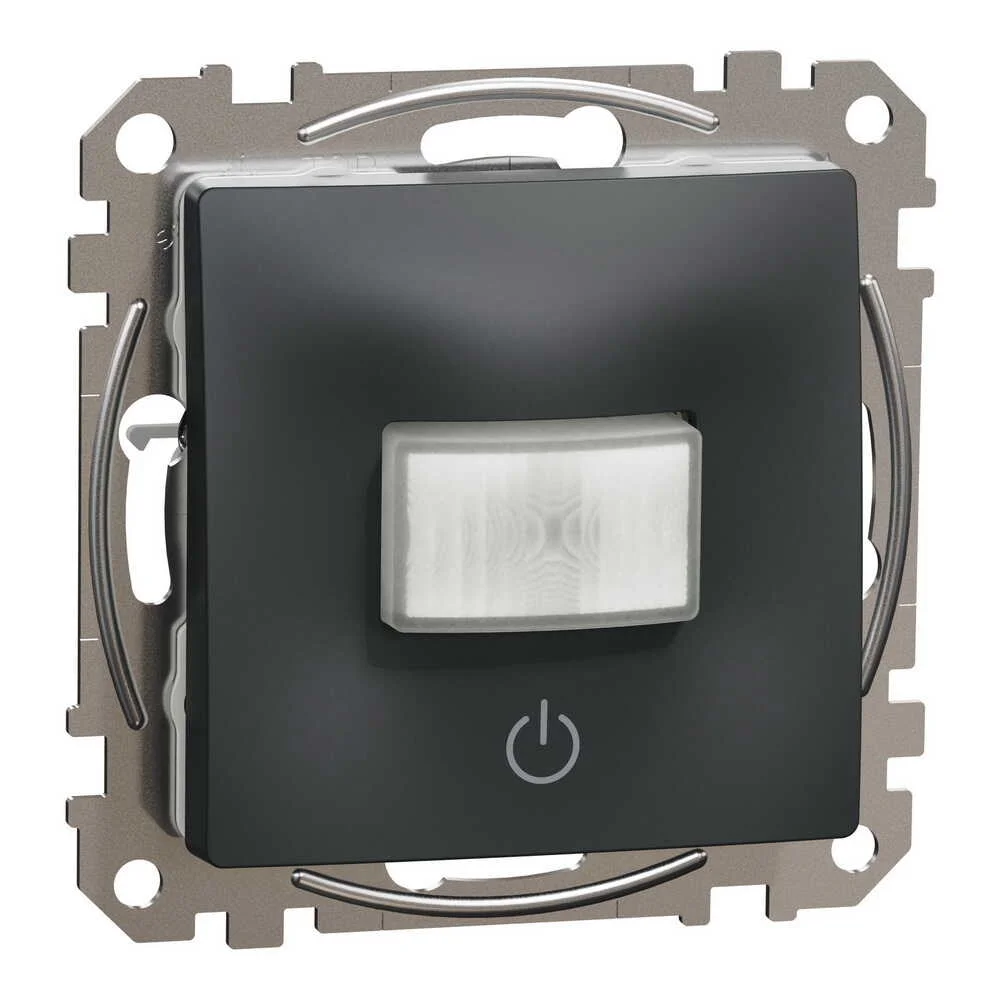 Датчик руху з вимикачем Schneider Sedna Design чорний 10А ( SDD114504 )