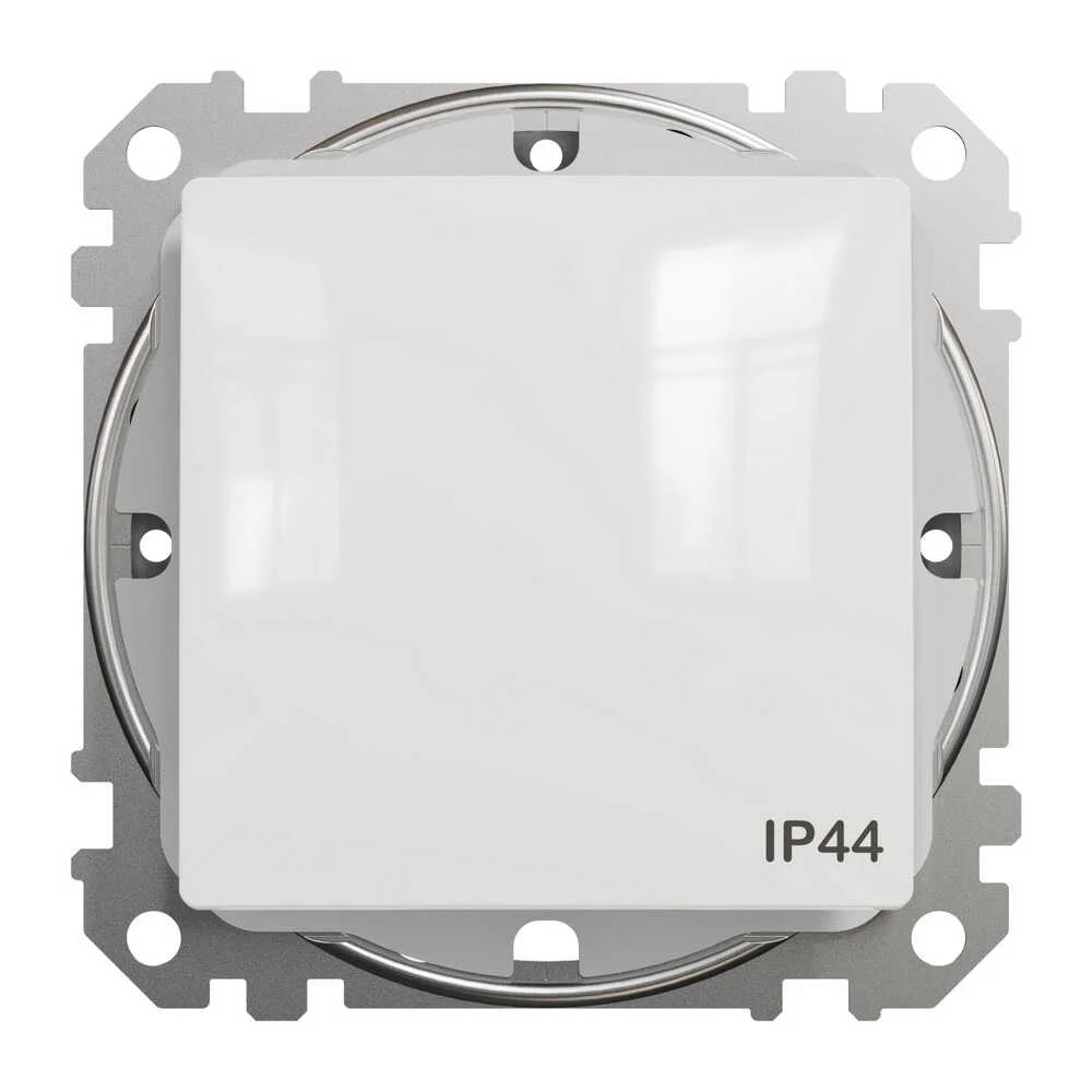 Вимикач Schneider Sedna Design білий 1кл прохідний IP44 ( SDD211106 )