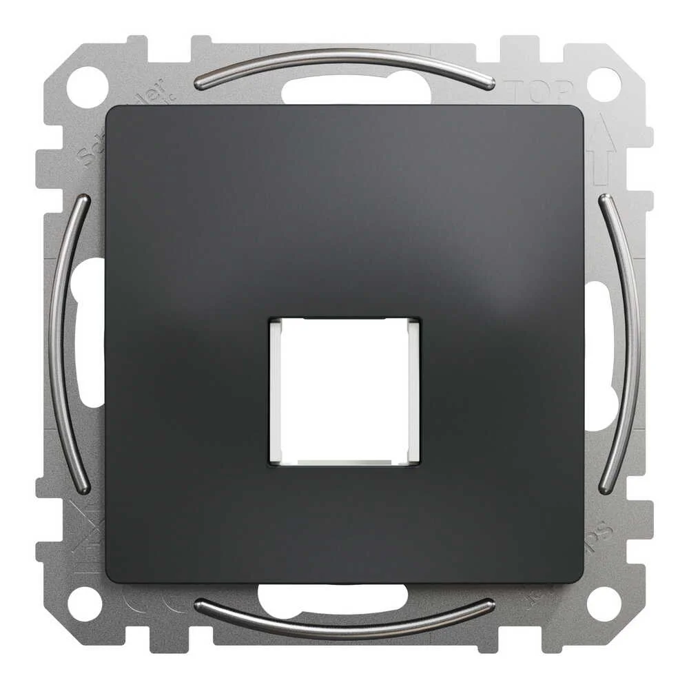 Центральна плата Schneider Sedna Design чорна 1-на Keystone ( SDD114421 )