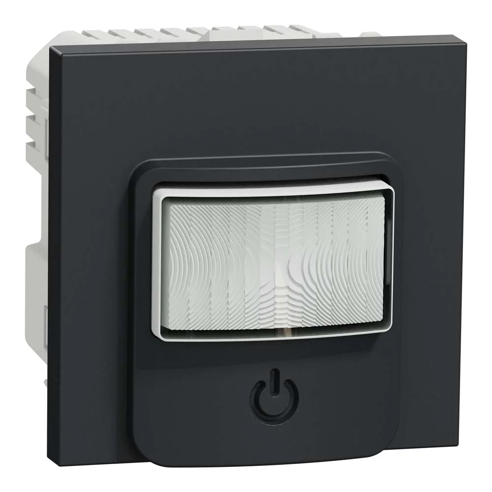 Датчик руху з вимикачем Schneider Unica NEW 10A антрацит ( NU352554 )