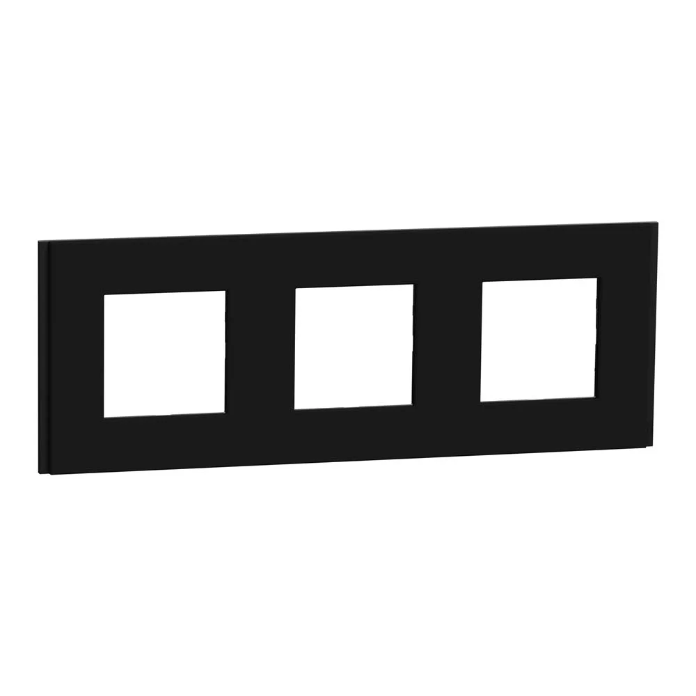 Рамка Schneider Deco Material каучук 3-на ( NU600672 )