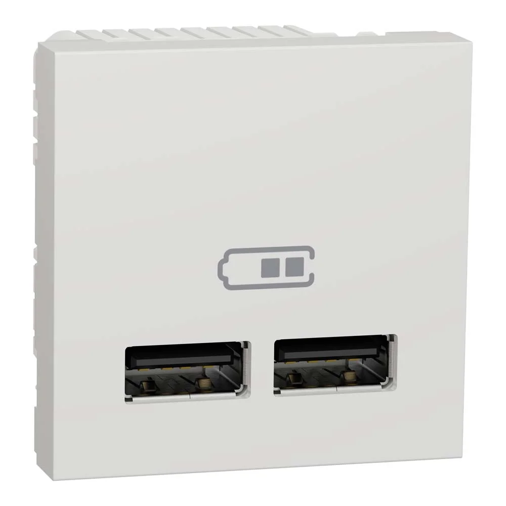Розетка Schneider Unica NEW біла USB 2-на 2.1А ( NU341818 )