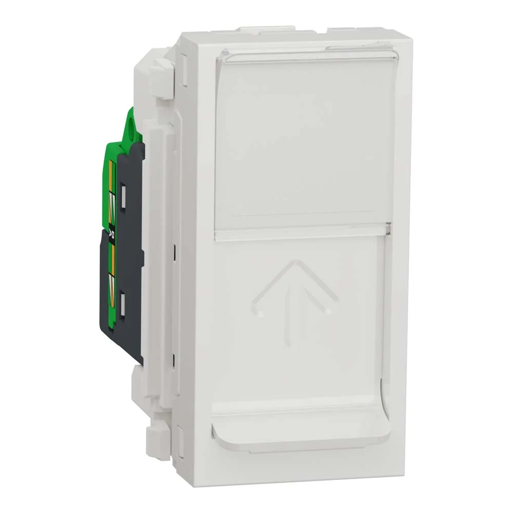Розетка Schneider Unica NEW біла комп'ютерна RJ45 Cat. 6А FTP 1 мод ( NU344818 )