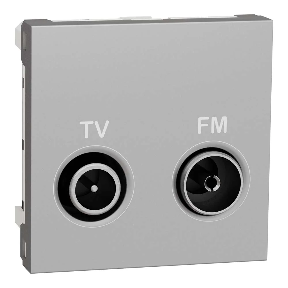 Розетка Schneider Unica NEW алюміній телевізійна TV/R ( NU345130 )