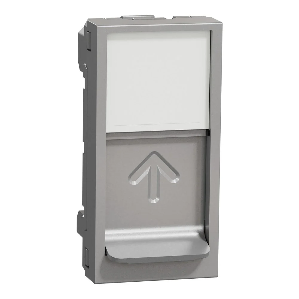 Центральна плата Schneider Unica NEW алюміній RJ45Keystone/Systimax 1 мод ( NU946030 )