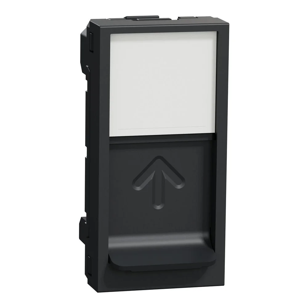 Центральна плата Schneider Unica NEW антрацит RJ45Keystone/Systimax 1 мод ( NU946054 )