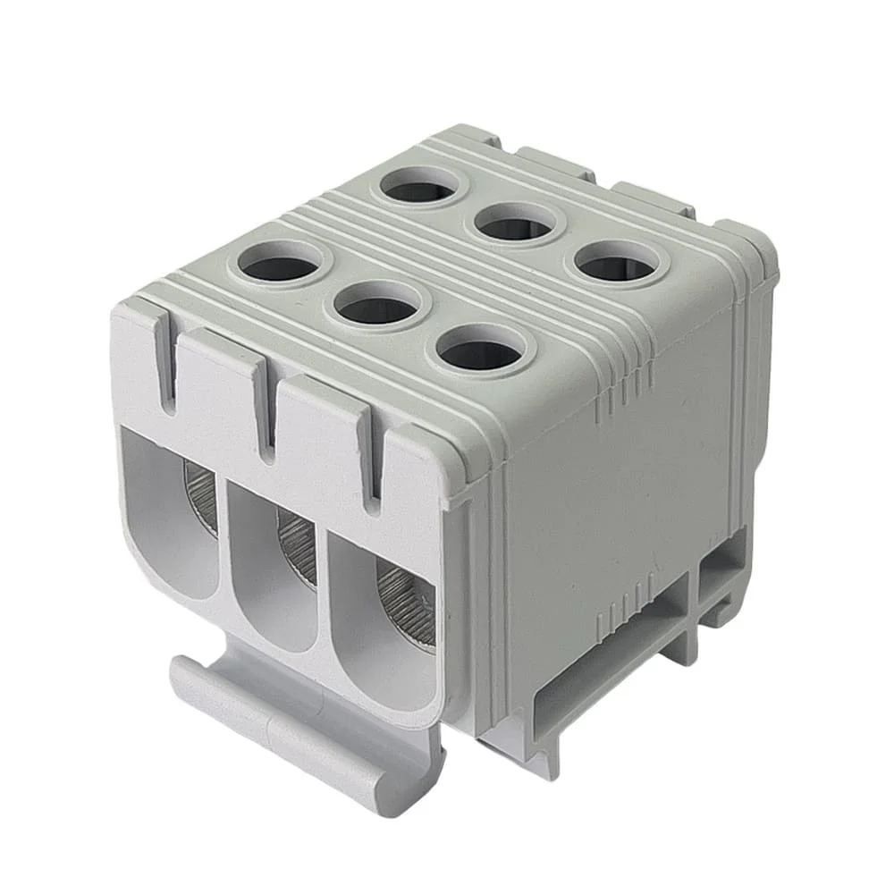 Клемник на DIN-рейку Al 6-50/Cu 6 2.5-50 мм² сірий Промфактор ( FT1050F3 )