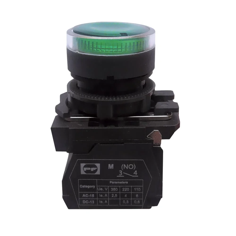 Кнопка Старт FP5-AW3361230 1NO зелена Промфактор