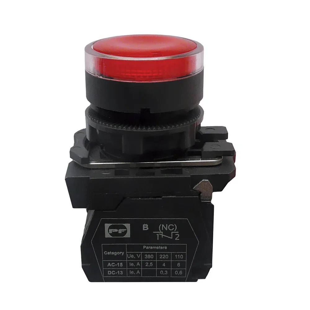 Кнопка Стоп FP5-AW3461230 1NC червона Промфактор
