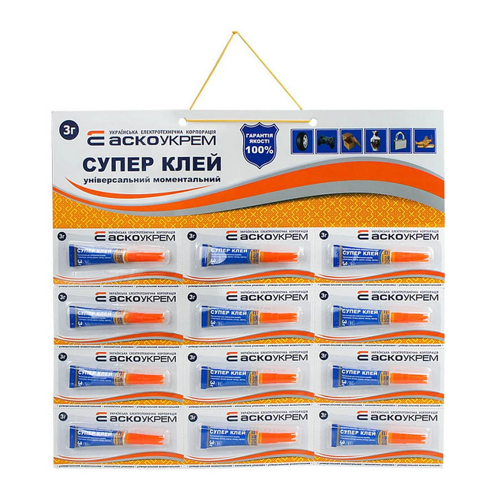 Супер Клей лист 3шт*4шт - 3г