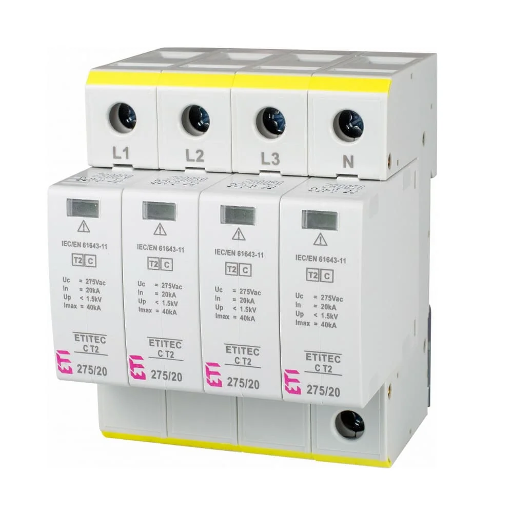 Обмежувач перенапруги 275/20 T2 4р (4+0) ЕТІTEC C ЕТІ ( 2440395 )