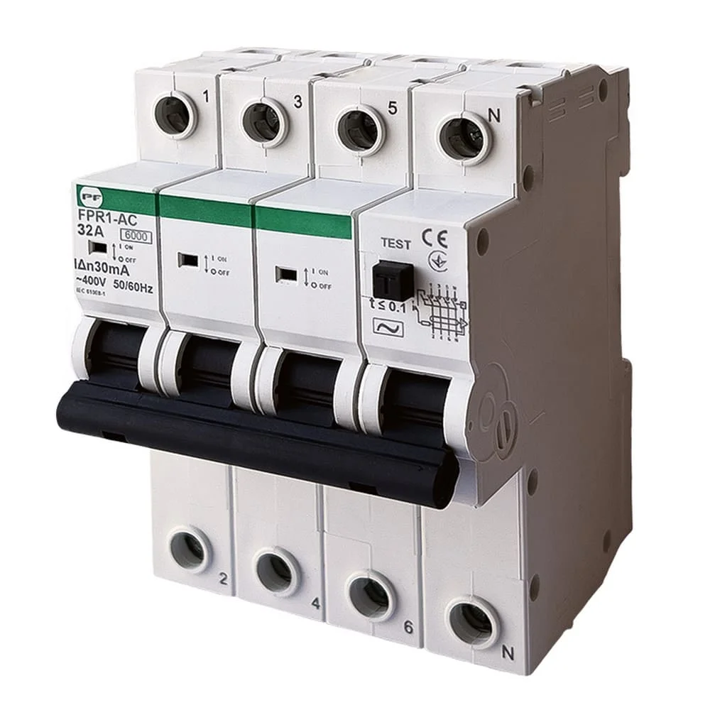 Реле захисного відключення FPR1-AC 4/32А 30 мА Промфактор ( FPR14032030AC )