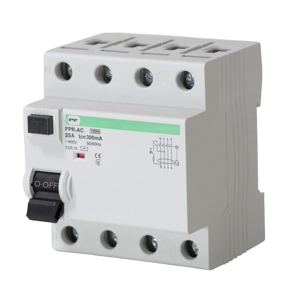 Реле захисного відключення FPR-A 4/25А 300 мА Промфактор ( FPR4025300AC )