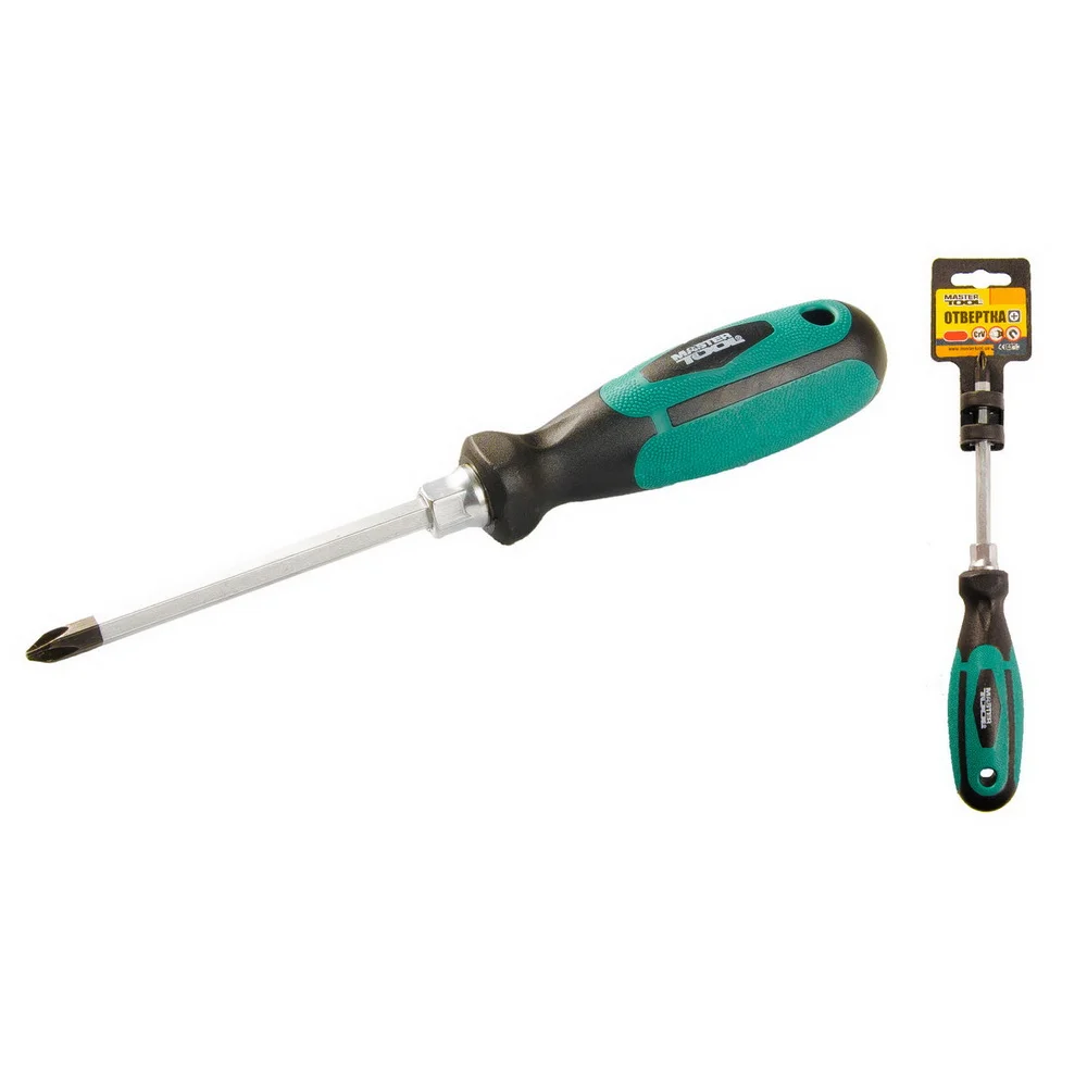 Викрутка MASTER TOOL хрестова посилена РН2*100мм ( 45-8210 )