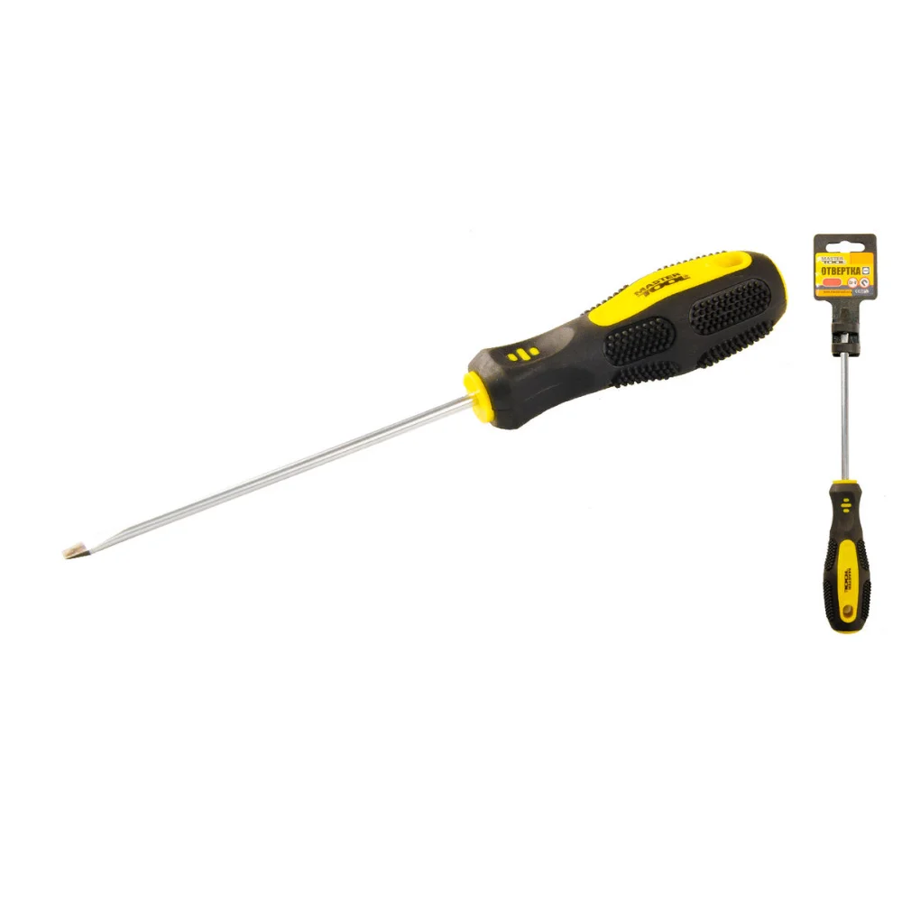 Викрутка MASTER TOOL шліцьова SL4*125мм ( 48-5412 )