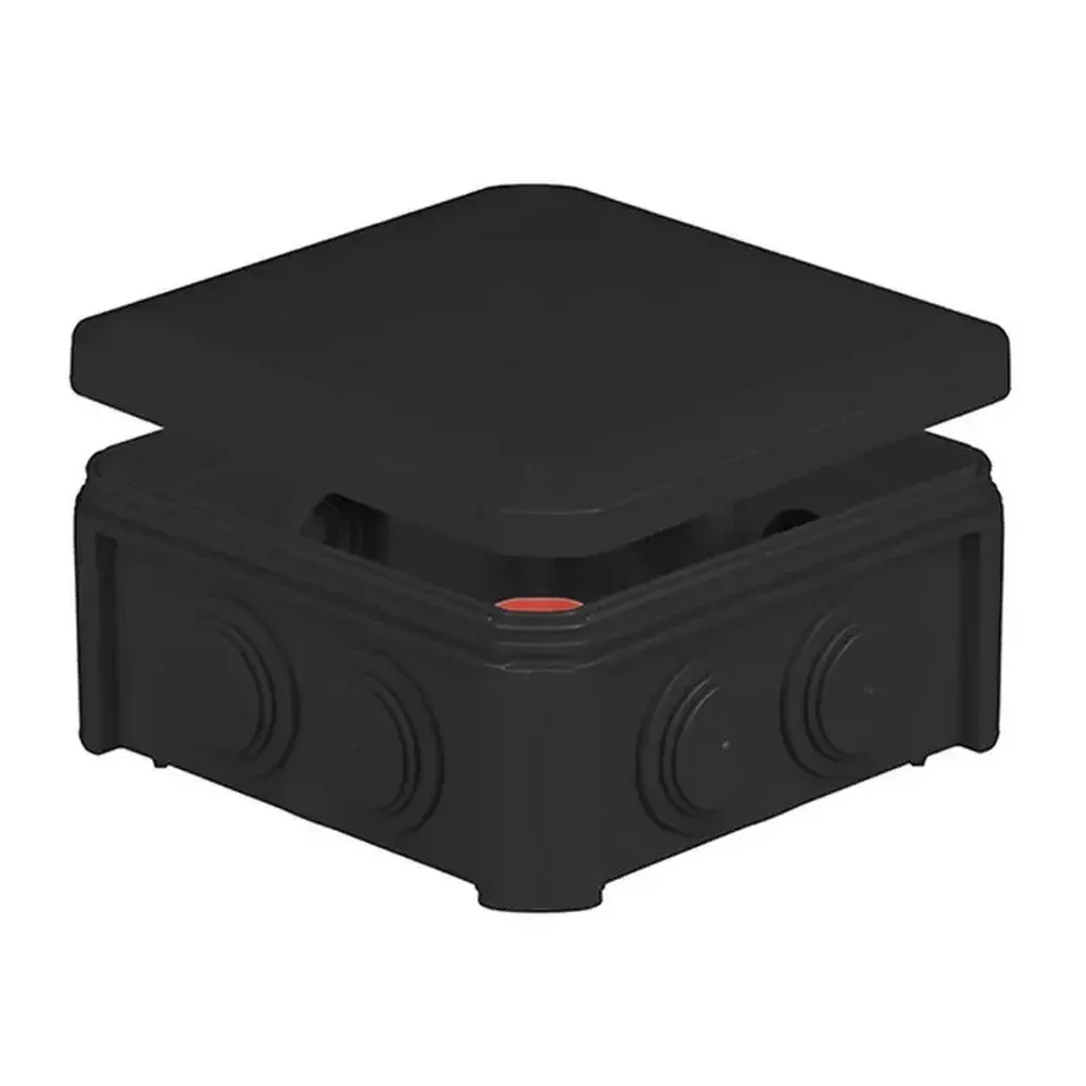 Коробка розподільча 100х100х50мм IP55 чорна Vintage PLANK ( PLK601V85 )