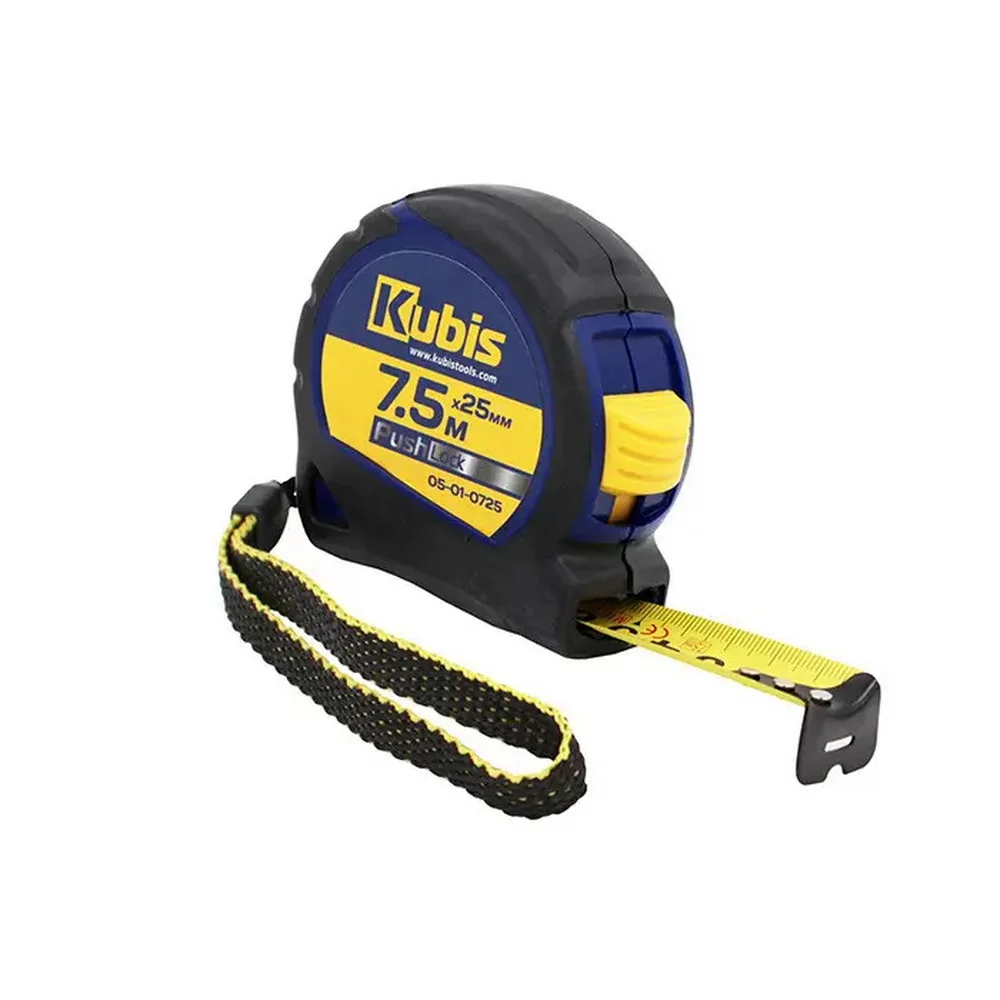 Рулетка KUBIS "PushLock" 7.5м*25мм ( 05-01-0725 )