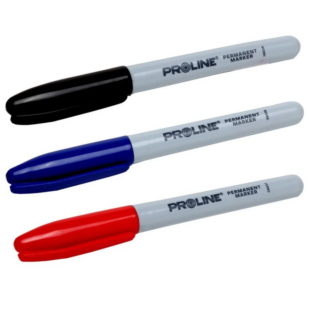 Набір маркерів PROLINE чорний, червоний, синій, 3шт ( 38031 )