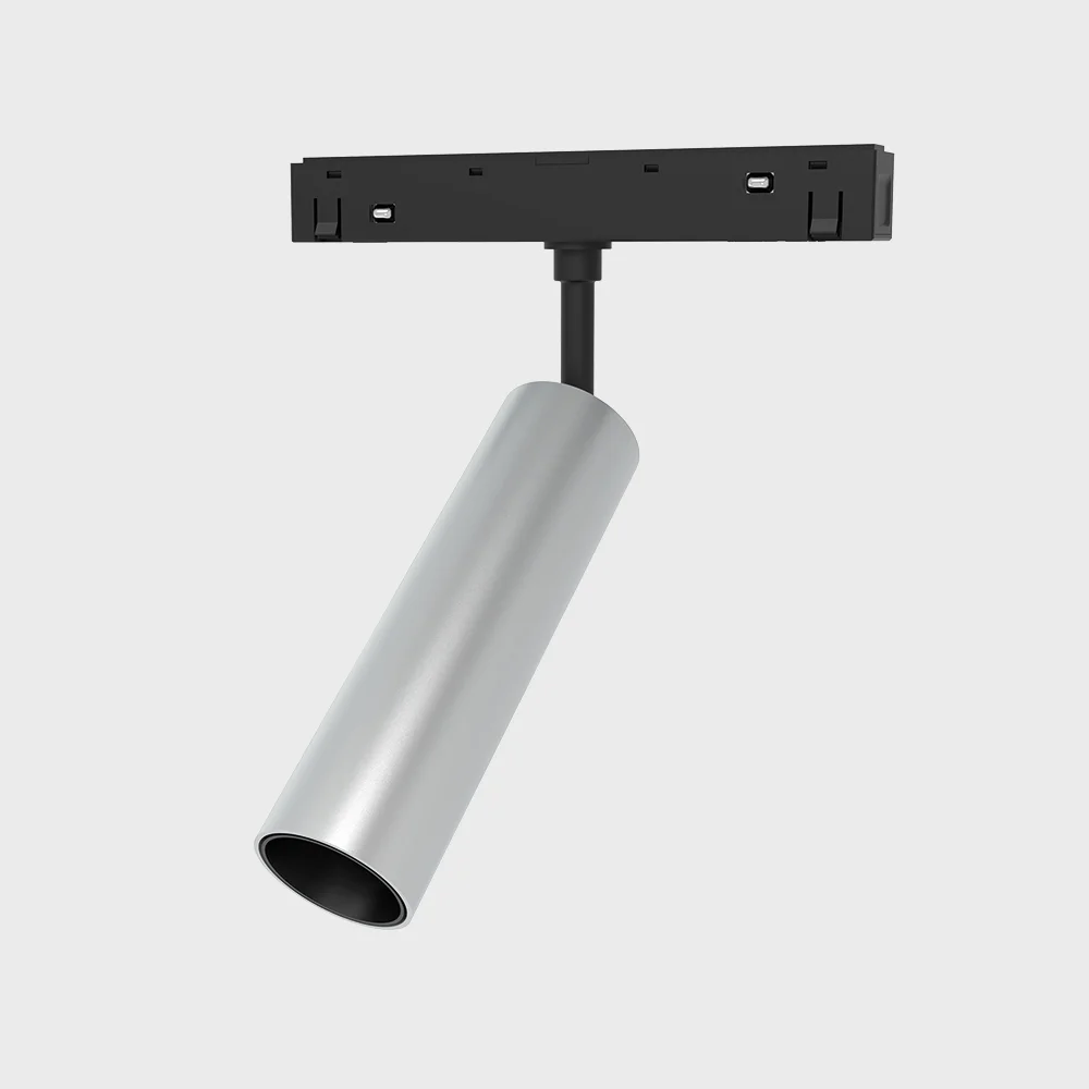 Трековий світильник RAYFOR MT Focus Nano срібло мат 7W 600Lm 30-40-50К 48V WiFi ( 1123401 )