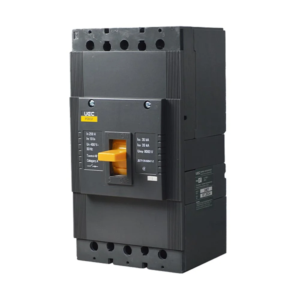 Автоматичний вимикач PCB37 3Р 250А 35кА UEC ( MCCB-PCB-37-3-0250 )
