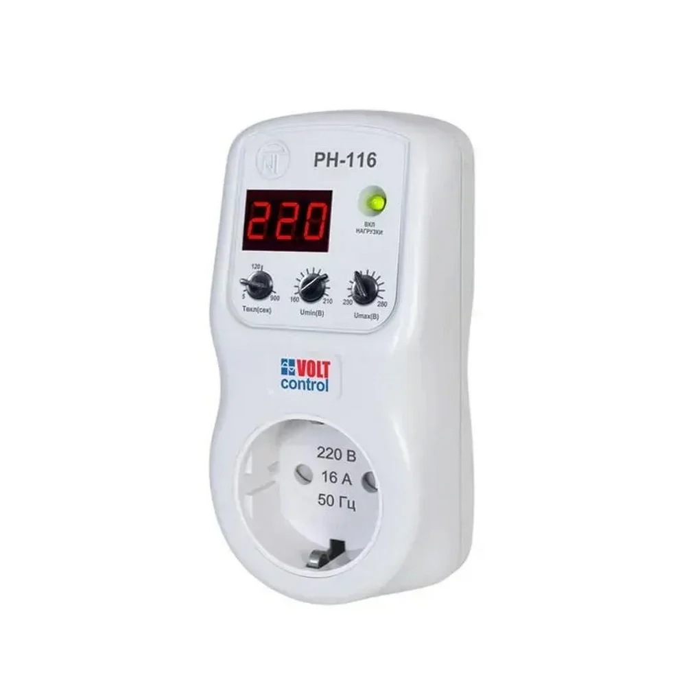 Реле напруги 1ф 16A РН-116 Новатек ( NTRN11600 )