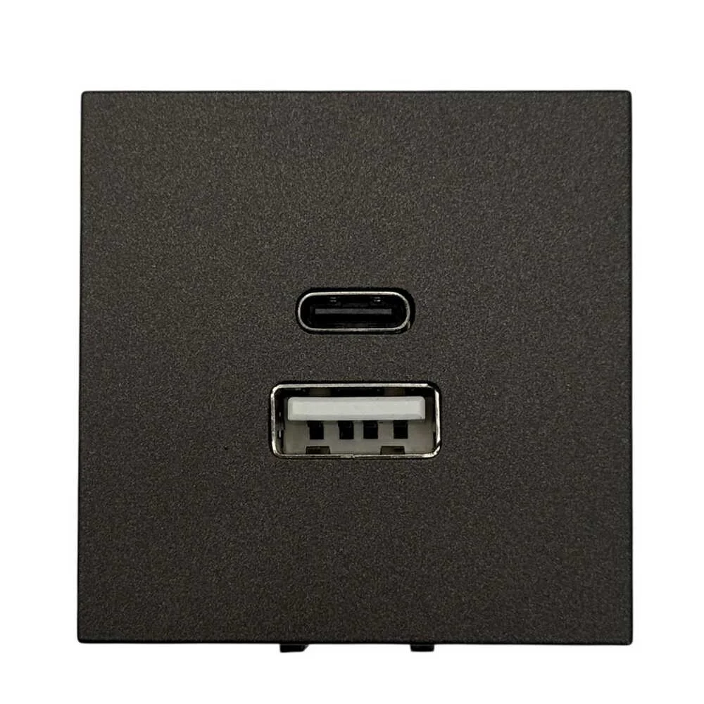 Розетка Zenit антрацит USB A+C 30W ( 2CLA228550N1801 )