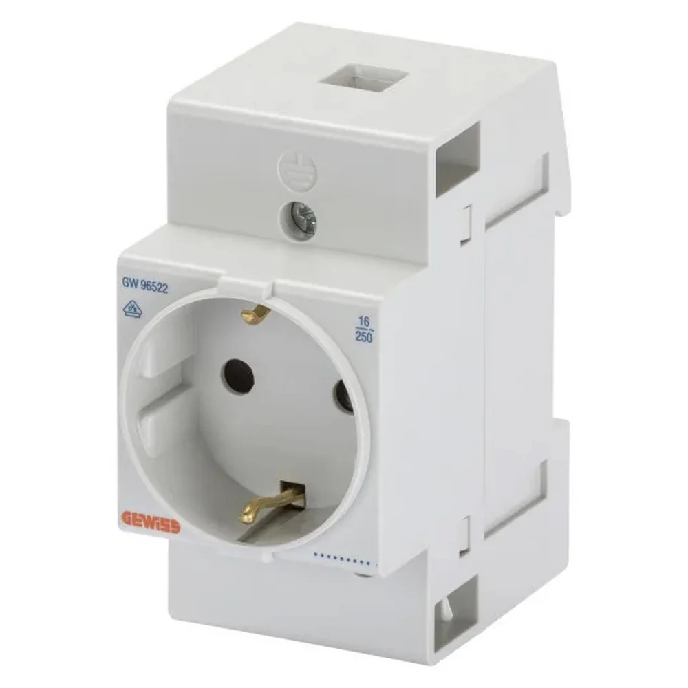 Розетка 2P+E на DIN-рейку 250В/16А 2,5M GEWISS ( GW96522 )