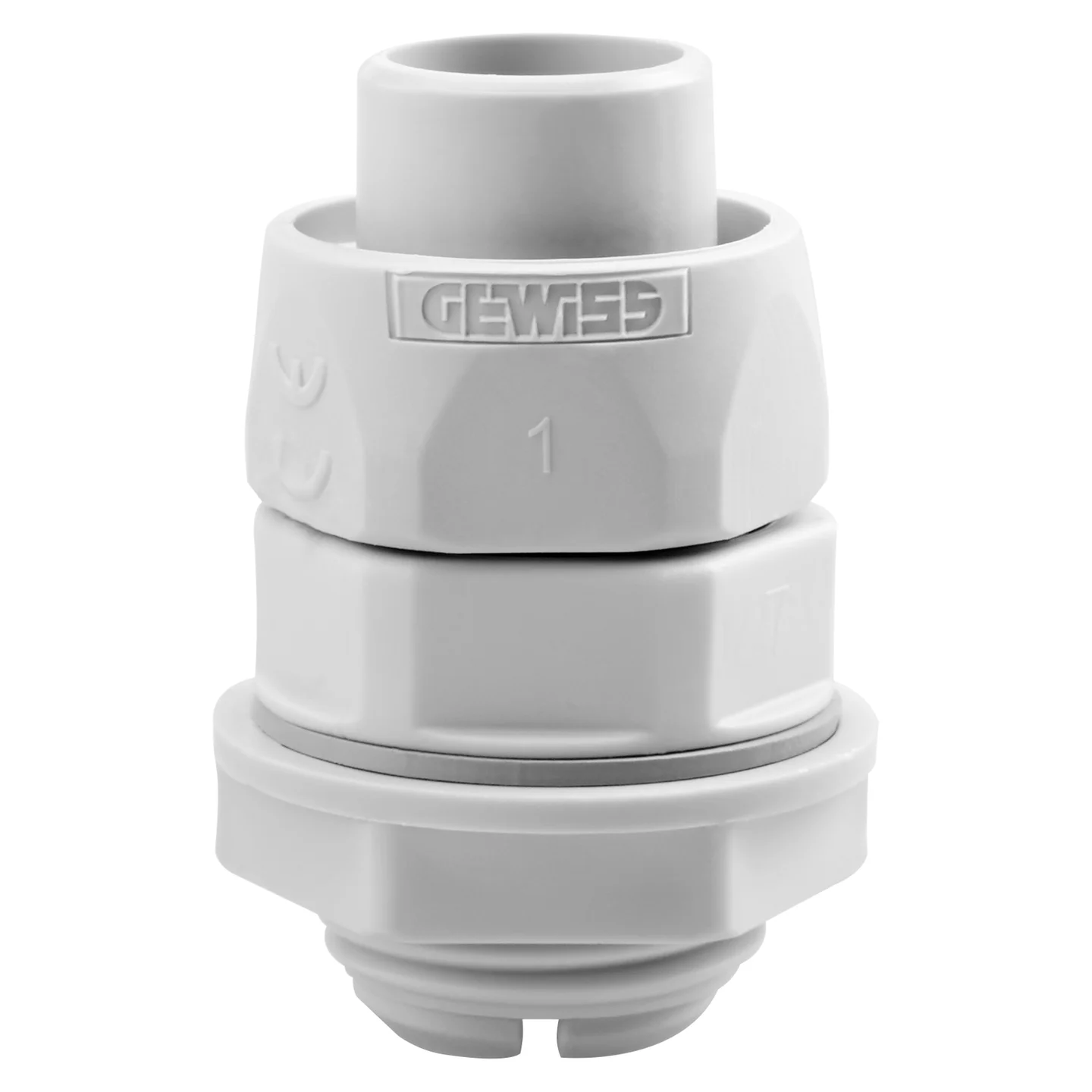 З'єднувач прямий поворотний RD 16GG сірий IP54 GEWISS ( DX54216 )