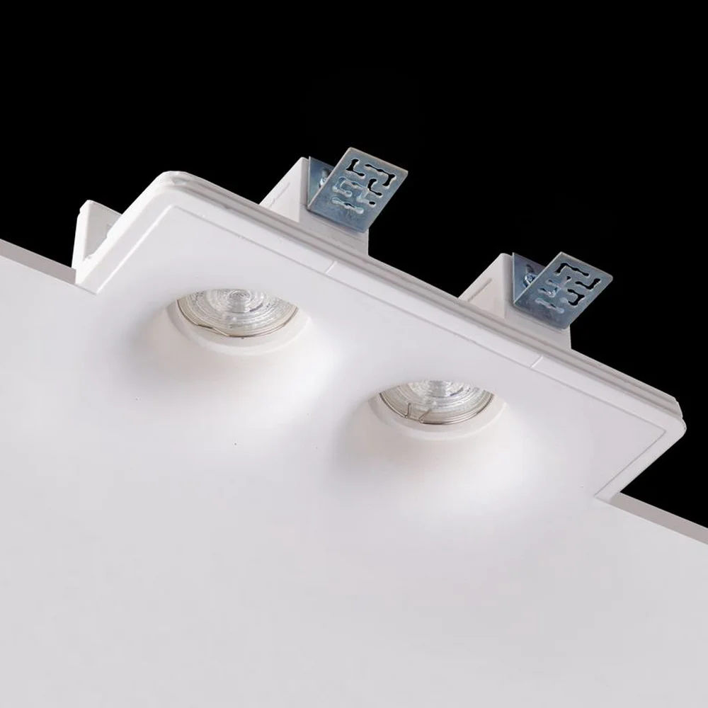 Світильник точковий Imperium light RONDA GU10 2х50W IP20 квадрат білий ( 150215.01.01 )